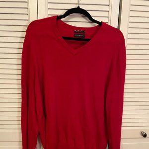 Club Room (Estate Cashmere) Red V-neck Sweater